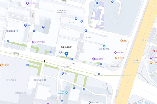 长沙梵童医疗美容地图显示