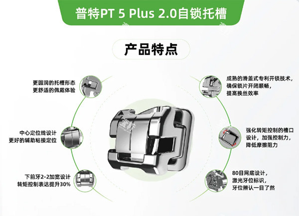 普特5plus自锁托槽牙套