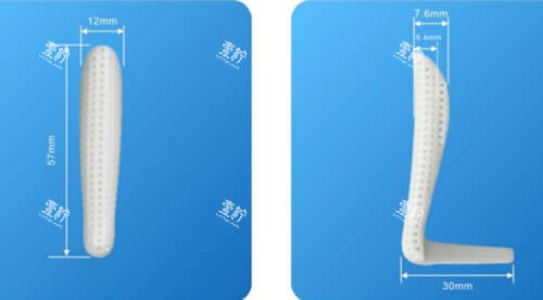 不同形状的隆鼻材料