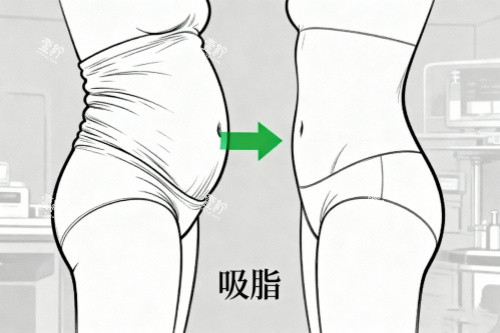 腰腹部做吸脂前后对比图.jpg 腰腹部做吸脂前后对比图.jpg