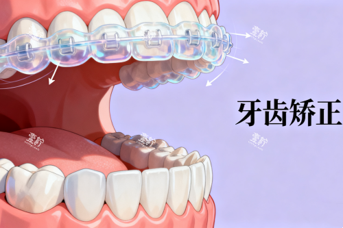隐形牙齿矫正器卡通展示图 隐形牙齿矫正器卡通展示图